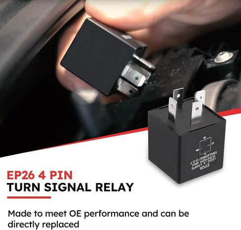 EP26 4 PIN TERT Signal Relay EP26 LED Flasher Relay for Jeep TJ Wrangler 1997-2000 ， Dodge Grand Caravan Caravan Neon 1993-1999 استبدال# 56009339 (EP26) in Saudi Arabia
