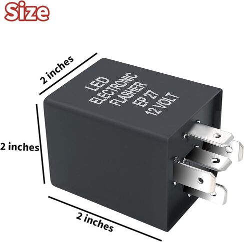 5 Pin EP27 FL27 Electronic Flasher Relay fits for Car Vehicle LED Turn Signal Light Bulbs Hyper Blink Flash Fix in Saudi Arabia