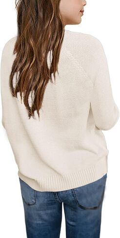 Batermoon Girls' Pullover Sweaters Long Sleeve Cute Heart Pattern Crewneck Knit Jumper Tops Navy Blue in Kuwait