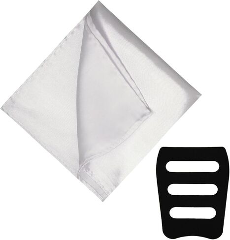 Handkerchiefs for Men, 11.4 inch Satin Mens Pocket Square Solid Color Hanky for Wedding Party Business Church in Saudi Arabia