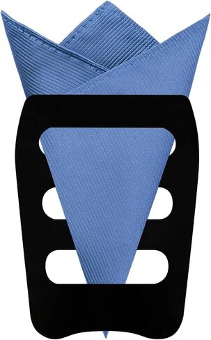 Pocket Squares for Men Solid Handkerchief with Pocket Square Holder for Church Wedding Graduation in Kuwait