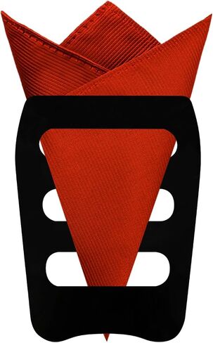 Pocket Squares for Men Solid Handkerchief with Pocket Square Holder for Church Wedding Graduation in Kuwait
