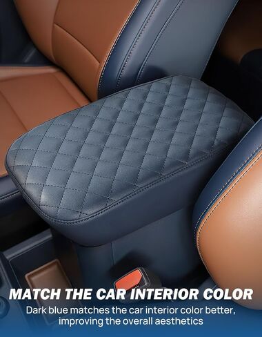 JOYTUTUS Center Console Cover Compatible with Ford Maverick 2024 2023 2022 Leather Armrest Cover Center Console Cushion Ford Maverick Accessories in Saudi Arabia