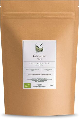Chamomile Flowers Organic Herbal Tea - Soothing and Relaxing - Wild Matricaria Chamomile - Cammomile Chamomile Flowers Chanomille Chanile Chamoline Flowers Organic Camomile Flower Chammomile in Kuwait