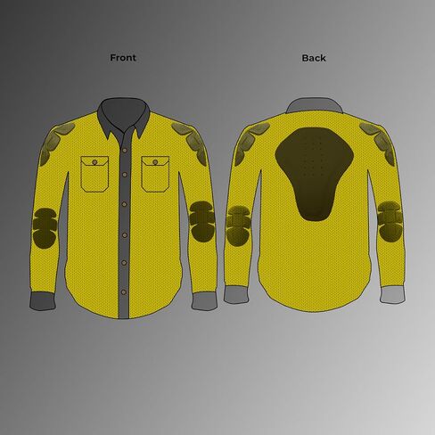 Great Bikers Gear - قميص دراجة نارية للرجال معززة بدراجة نارية من نسيج Aramid للبطانة مع واقيات CE مجانية in Kuwait