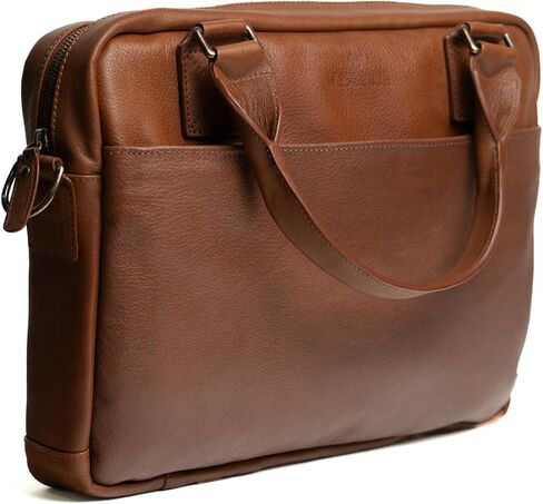 Full Grain Leather Briefcase | Elegant Handmade Leather Briefcase for Men, Perfect for Work and Business. in Saudi Arabia