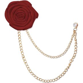 Rose Flower Brooch for Men Brooch Pins for Suits Pin for Men Brooch Pins for Suits Lapel Pins for Men Wedding Accessories
