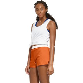 Soffe Girl's Junior Authentic Short - مزيج من القطن المريح ، لصالة الألعاب الرياضية ، الرقص ، حزام مرن ، نسيج ناعم