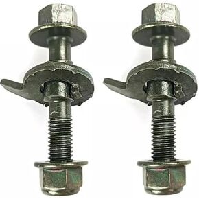 2PCS 12MM Cam Bolts Adjustable Camber Correction Alignment Kit for Front Wheels for Nissan for Buick for Chevrolet 81250 Vehicles Steel Four Wheel Alignment Adjustable Camber Kit