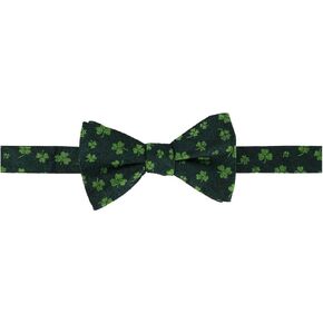 Trafalgar Men Green Shamrock Novelty Silk Bow Tie