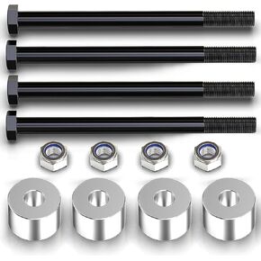 MZS Differential Drop Kit for 2007-2021 Silverado 1500 4WD, Silverado 6-Lug 4X4 - CNC Machined T6 Aircraft Billet Aluminum Diff Drop with Skid Plate Drop Spacer