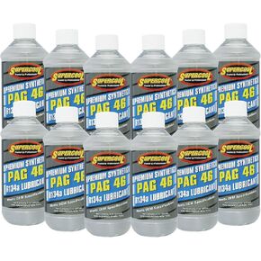 TSI Supercool P46-8-6CP 46 PAG VINGOSITY OIL ، 8 أوقية ، 6 عبوات
