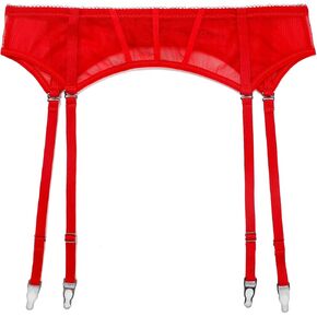 Women’s Sexy Garter Belts for Stockings With Metal Clips Plus Size