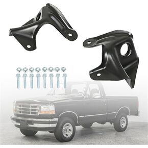 Pair Front Suspension Radius Arm Bracket Replacement for 1980-1996 Bronco/F100/F150/F250/F350 523-018 523-020