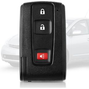 تغطية مفتاح FOB تناسب 2004-2009 Toyota Prius ، Key FOB استبدال Shell دخول بدون مفتاح مع مفتاح فارغ ، زر Key FOBS 3 (MOZB31EG ، MOZB21TG)