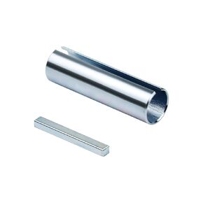 New 3/4" to 7/8" Inch 3" Long Crankshaft Sleeve Adapter 3/16" Keyway Slot w/Keystock, Stainless Steel Gas Engine Crank Shaft Sleeve Adaptor Pulley Wheel Bore Reducer Predator 2" Step Key