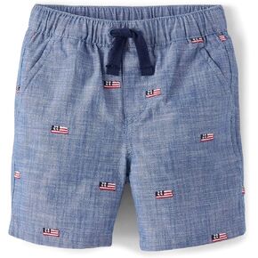 Gymboree,Boys,and Toddler Pull On Shorts,3 Years,Citrus Chambray