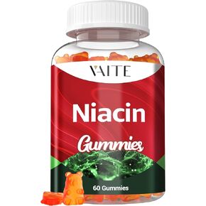 Niacin (Vitamin B3) 1000mg Supplement – Antioxidant & Energy Support, Nicotinic Acid for Nutrient Conversion & Skin Hydration, Sugar-Free, 60 Vegan Gummies, Non-GMO, Daily Chewable