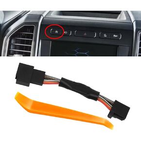 Upgraded Auto Start Stop Eliminator for Ford F150 F1501 2015-2020 Engine System Off Control Delete/Canceller Cable, Memory/Auto-Off/Original Factory 3 Modes, Plug and Play (Right)