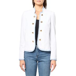Tommy Hilfiger Solid Band Jacket Bright White LG (US 12-14)