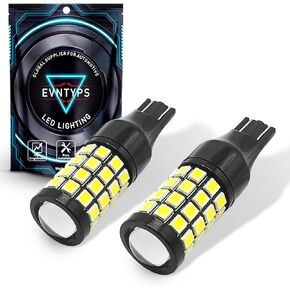 2025 New Upgrade 912 921 LED Reverse Lights Bulb,906 922 W16W LED Bulb Replacement for Back Up Lights，T15 Backup Cargo Lights For Car Trunks 6000K Xenon White (2pcs)