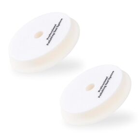 D-A Ultra Fine Buffing Finishing Pads 6 Inch - Quick, Professional Correcting and Polishing Results for Applying Sealants or Waxes, Smooth and Polished Look (6" Face, 5" Backing) 2 Pack
