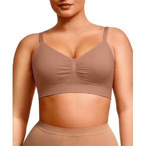 Lover-Beauty Wireless Bras for Women Push Up Full Coverage Seamless Everyday Bras Padded Sports Bra with Adjustable Straps
