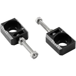 PowerMotor 13mm 0.51" Axle Block,CNC Chain Tensioner Adjuster Repalcement for Surron Light Bee S X Segway X160 X260 Electric Dirt Bike Ebike-Silver