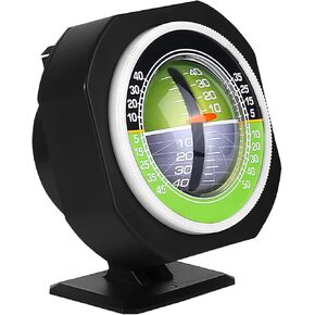 Topyond Car Inclinometer with Digital Compass, Night Vision Offroad Vehicle Slope Balancer, Gradient Level Indicator for SUV, Truck, RV, Boat, Outdoor Navigation