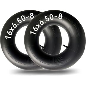 2 حزمة 16x6.50-8 أنبوب جرار العشب الشقوق إطار العشب الداخلي 16 × 6.50-8 مع صمام مستقيم