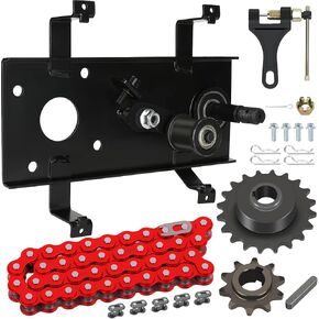 Mini Bike Jackshaft Assembly Cover Kit with 420 Chain Compatible with Coleman CT200U CT200U-EX BT200X Axis M200 Baja Warrior MB200 196cc 212cc 6.5HP Engine Parts 420 Chain Jackshaft Sprocket