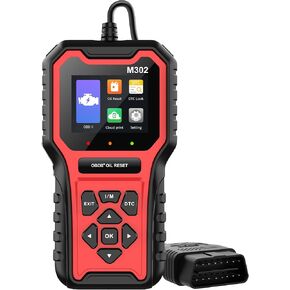 M302 OBD2 Scanostic Scanner for 61 Car Brands التي تم إجراؤها بعد عام 1996 ، إعادة تعيين الزيت ، وأداة تشخيص المحرك 9 بروتوكولات قياسية و 5 بروتوكولات خاصة ، ودعم 11 لغة