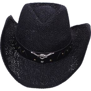 Simplicity New Western Style Classic Cowboy Straw Hat