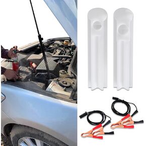 4Pcs Fuel Injector Cleaner Kit, Universal Fuel Injector Flush Cleaner Adapter DIY Cleaning Tool Kit with Test Lead, 12V Fuel Injector Cleaning Kit for Car Fuel Injector Tester Fuel Pump Pressure Test