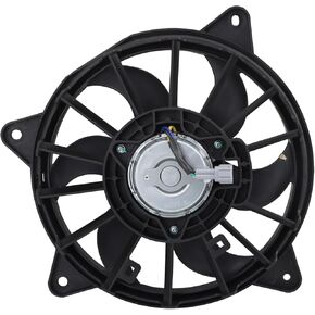 TRQ A/C Condenser Cooling Fan Assembly Compatible with 2012-2021 Nissan NV1500 NV2500 NV3500