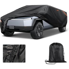Heavy Duty Truck Cover for Tesla Cybertruck - Reinforced PU Coating,Waterproof 420D Oxford Fabric,All-Weather Protection Car Cover, Breathable Design