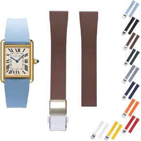 Quick Release Cut To Size CTS Rubber Band For Cartier Watches, FKM Rubber Band For Cartier Santos Watches - Multiple Colors