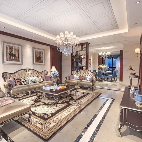 البلاط السقف Art3d إسقاط 24 × 24 بوصة (12 حزمة ، 48 قدمًا in Saudi Arabia