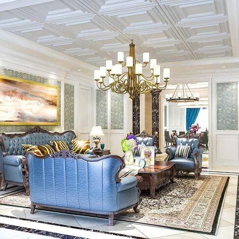 البلاط السقف Art3d إسقاط 24 × 24 بوصة (12 حزمة ، 48 قدمًا in Saudi Arabia
