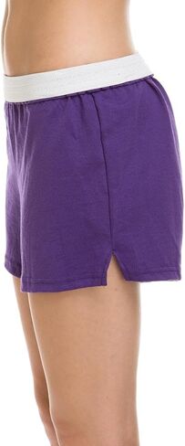 Soffe Girl's Junior Authentic Cheer Short - Comfortable Cotton Blend, for Gym, Dance, Elastic Waistband, Soft Fabric in Saudi Arabia