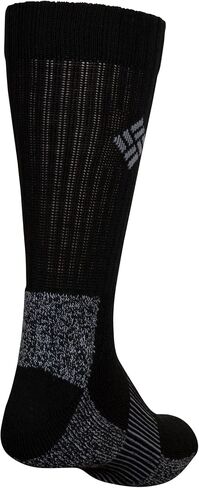 Columbia Men's Moisture Control Crew Socks, Black, 6-12 US in Saudi Arabia