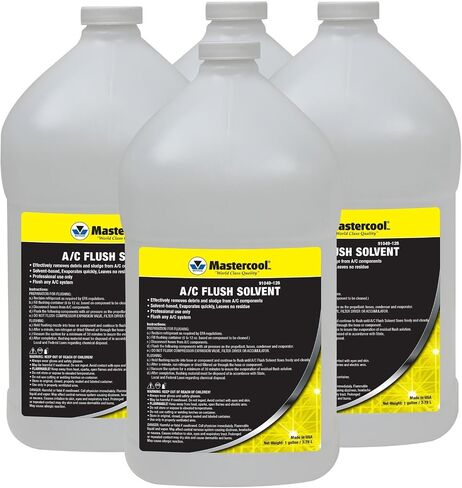 Mastercool 91049-128-4 مذيب Flush الأسود/الأصفر ، 4 عبوة (1 جالون) in Saudi Arabia