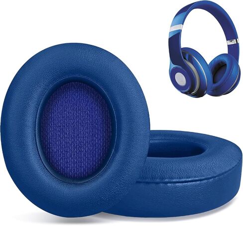 وسائد أذن بديلة لسماعات Beats Studio 2 وStudio 3 السلكية واللاسلكية، ووسائد الأذن، وسادات أذن سماعة الرأس، وغطاء أكواب الأذن مع جلد بروتين ناعم - وردي in Kuwait
