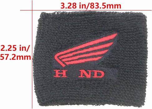 خزان فرامل الدراجات النارية جورب متوافق مع CBR600RR CBR900RR CBR1000RR - غطاء جورب الخزان (أسود وأحمر) 1 حزمة in Kuwait