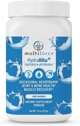 HydraAlka+ Premium Hydration Supplement | Alkalize & Hydrate with Electrolytes | Supports pH Balance, Non-Chronic Heartburn Relief, Muscle Recovery & Bone Health | 30 Servings, 3 Flavors in Saudi Arabia
