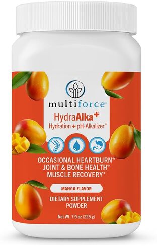 HydraAlka+ Premium Hydration Supplement | Alkalize & Hydrate with Electrolytes | Supports pH Balance, Non-Chronic Heartburn Relief, Muscle Recovery & Bone Health | 30 Servings, 3 Flavors in Saudi Arabia