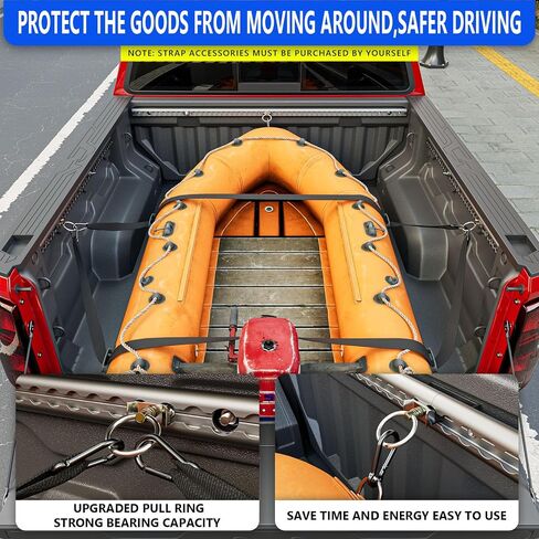 Front Side Trail Rail System Compatible with 2023 2024 2025 Chevy Colorado GMC Canyon 5FT Tie Down Rail Replacement for 2023-2025 Chevy Colorado Accessories in Kuwait