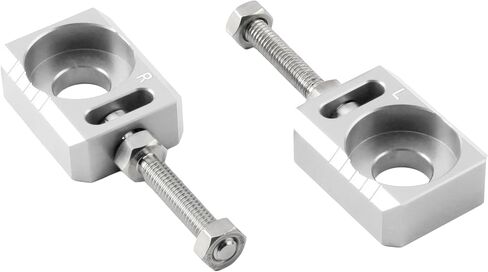 PowerMotor 13mm 0.51" Axle Block,CNC Chain Tensioner Adjuster Repalcement for Surron Light Bee S X Segway X160 X260 Electric Dirt Bike Ebike-Silver in Kuwait