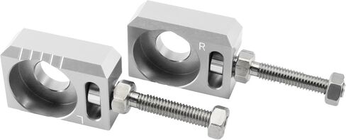 PowerMotor 13mm 0.51" Axle Block,CNC Chain Tensioner Adjuster Repalcement for Surron Light Bee S X Segway X160 X260 Electric Dirt Bike Ebike-Silver in Kuwait
