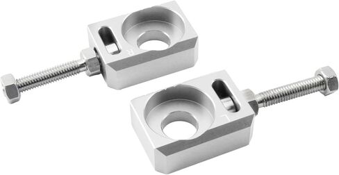 PowerMotor 13mm 0.51" Axle Block,CNC Chain Tensioner Adjuster Repalcement for Surron Light Bee S X Segway X160 X260 Electric Dirt Bike Ebike-Silver in Kuwait